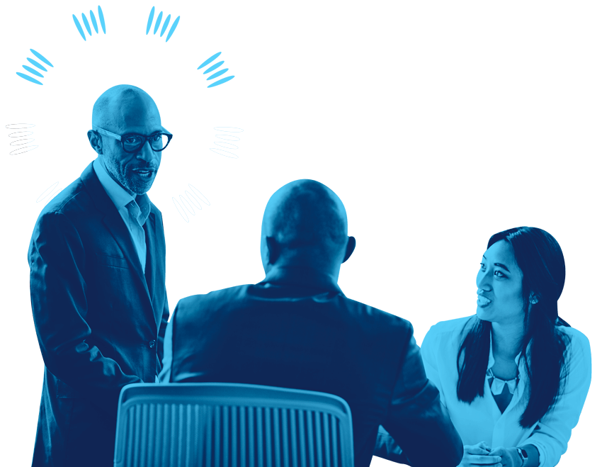 group talking